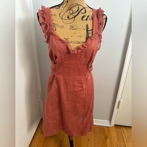 NWT Free People Coral Open Back Tunic